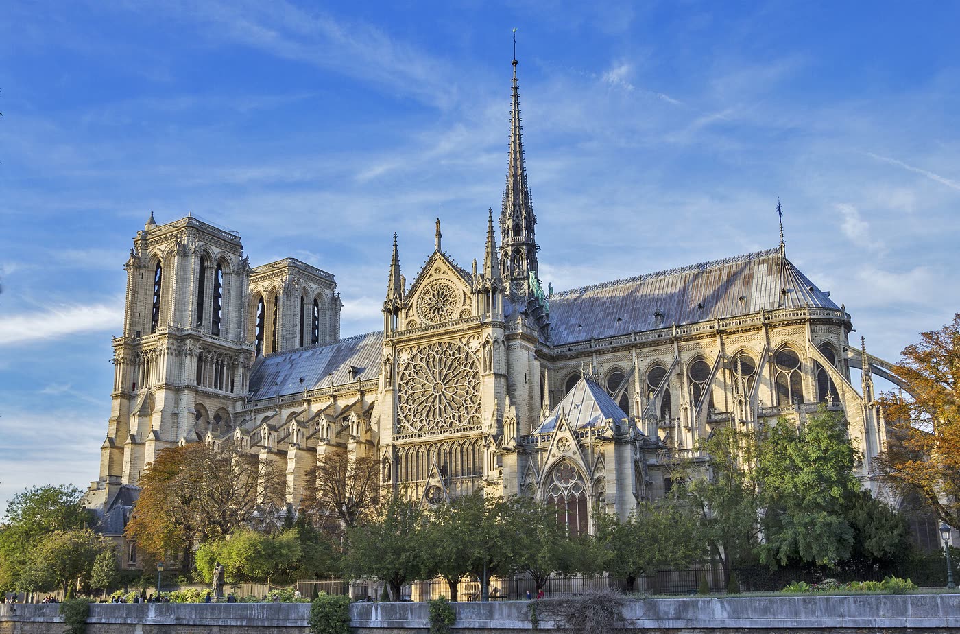 Notre-Dame de Paris · Gothic cathedral begun in 1163.